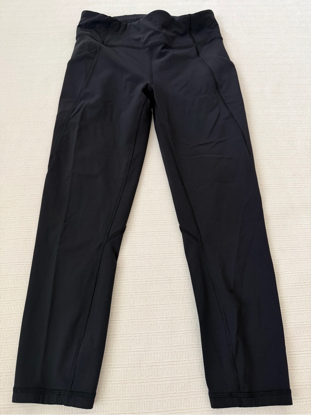 Lululemon Time To Sweat Crop 23” Leggings Black Size 8 BeS2